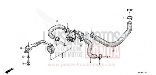VALVOLA DI CONTROLLO INIEZIONE ARIA CBR600RAC di 2012